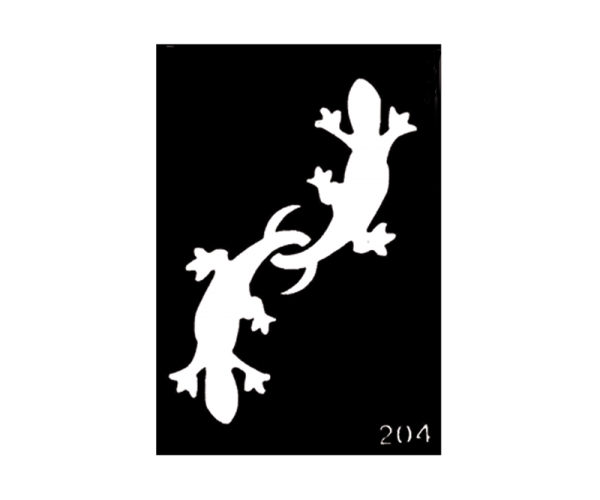 Body Stencil #204 (3" x 4") (Lizard)