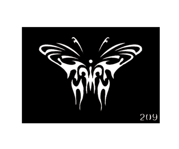 Body Stencil #209 (3" x 4") (Butterfly)