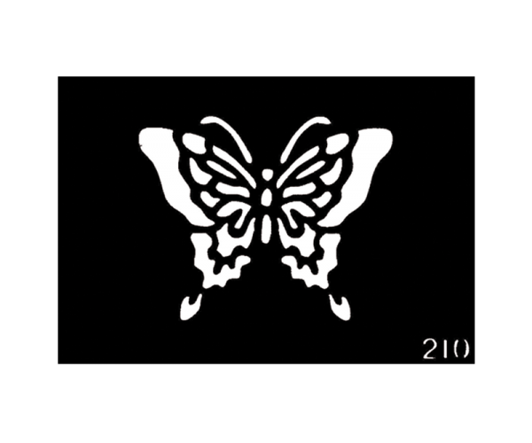 Body Stencil #210 (3" x 4") (Big Butterfly)