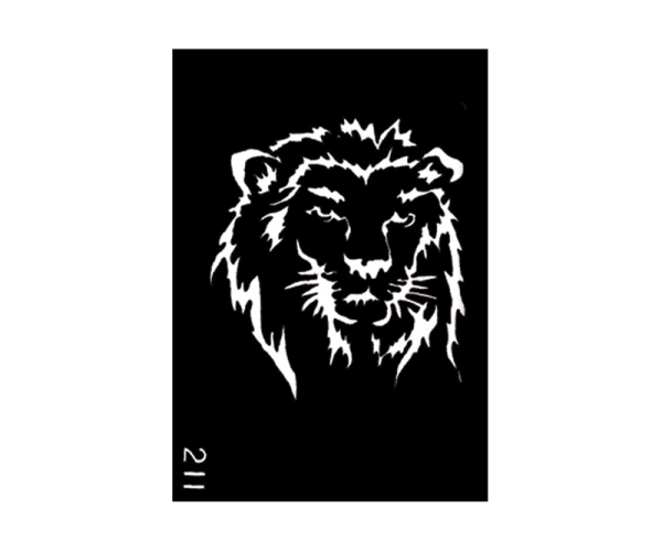 Body Stencil #211 (3" x 4") (Lion)