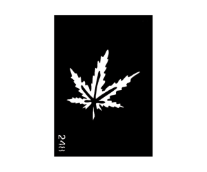 Body Stencil #248 (3" x 4") (Weed Leaf)