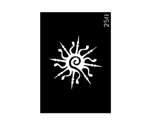 Body Stencil #250 (3" x 4") (Star)