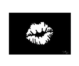 Body Stencil #258 (3" x 4") (Lips)
