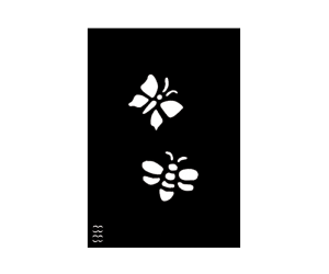 Butterfly Body Stencil #88 (3" x 4")