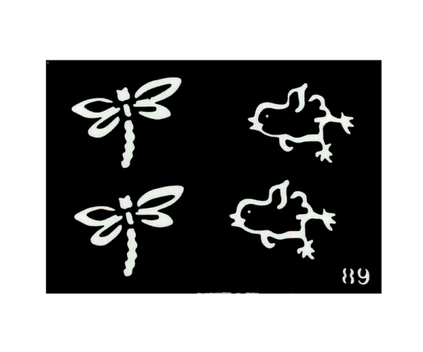 Butterfly Body Stencil #89 (3" x 4")