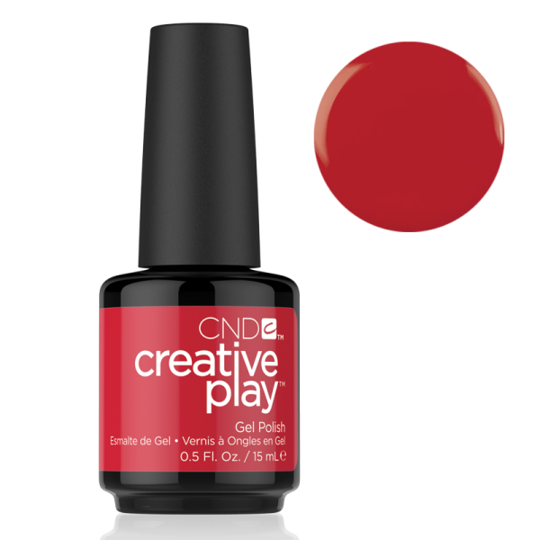 CND Creative Play Gel Polish #412 Red Y To Roll 0.5oz