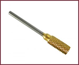 Carbide Drill Bit - Barrel (Small) - Gold - Fine 3/32