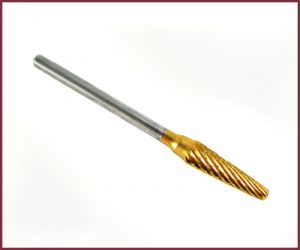 Carbide Drill Bit - Cone - Gold 3/32