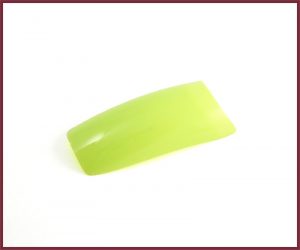 Colored Nail Tips - Half Well - Lime Green #5 (100)