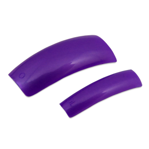 Colored Nail Tips - Half Well - Purple Grape (100 pcs) XS