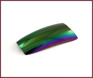 Colored Nail Tips - Half Well - Rainbow Electric Green #08 (100)