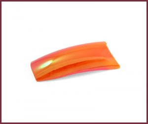 Colored Nail Tips - Half Well - Rainbow Orange #09 (100)
