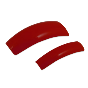 Colored Nail Tips - Half Well - Red -530 pcs