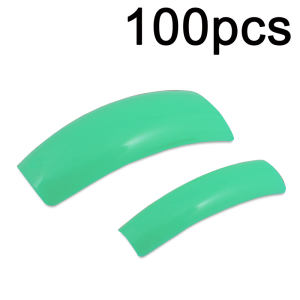 Colored Nail Tips - Half Well - Turquoise (100 pcs)