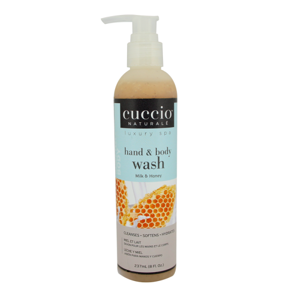 Cuccio Body Wash Milk & Honey 8oz (With Pump)