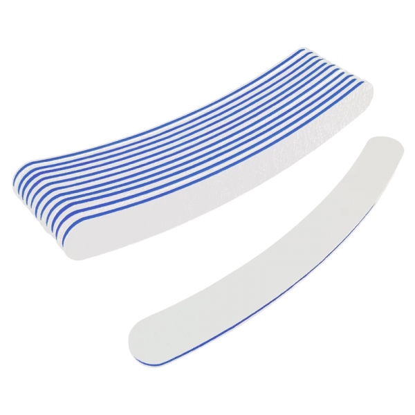 Curved Files White 100/180 (Dozen) W