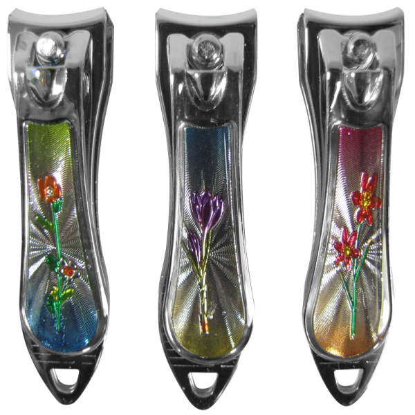 Curved Nail Clipper - Small (Qusn Xing) (with various decorative