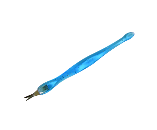 Cuticle V Cutter and Plastic Cuticle Pusher, Various Color