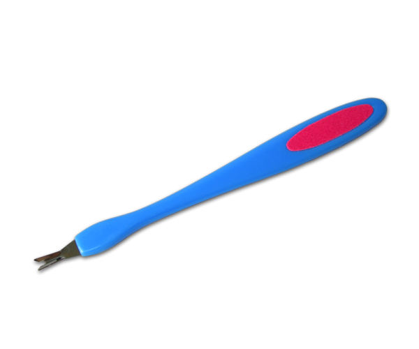 Cuticle V Cutter with File, Various Colors