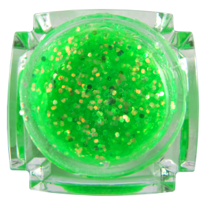 D.J. UV Gel Glitter Fluorescent Green #76 (1/2 oz.)