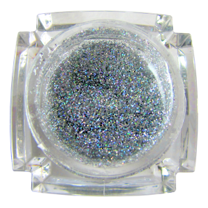 D.J. UV Gel Glitter Silver Holographic #60 (1/2 oz.)