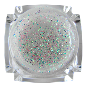 D.J. UV Gel Glitter White Holographic #64 (1/2 oz.)