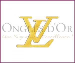 Decorative Metal Logos - Louis Vuitton Gold