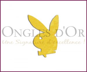 Decorative Metal Logos - Playboy Gold