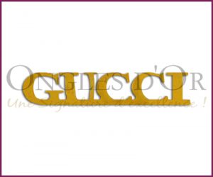 Decorative Metallic Logos - Gucci Gold