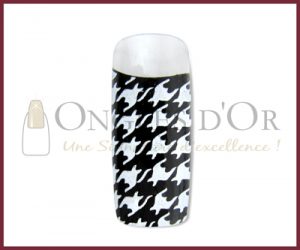 Decorative Nail Tips - Full Well - Houndstooth Pattern (Medium)