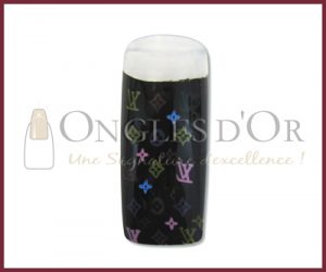 Decorative Nail Tips - Full Well - Louis Vuitton Color/Black (70