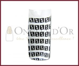 Decorative Nail Tips - Half Well - FF Logo Black/White (70)