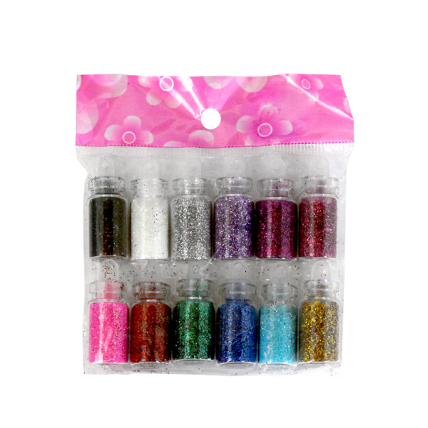Decorative Powder Kit – Glitter Dust (12 Colors)