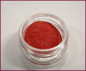 Decorative powder red glitter