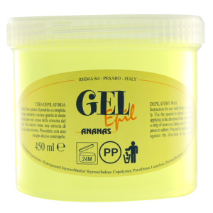 Depilatory Wax - Gel Epil Pineapple 450 mL (Plastic jar)