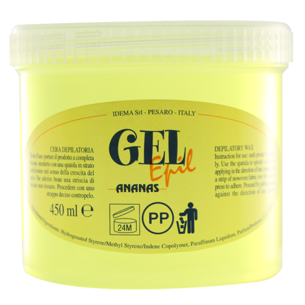 Depilatory Wax - Gel Epil Pineapple 450 mL (Plastic jar)