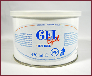 Depilatory Wax – Gel Epil Tea Tree 450 mL (Metal jar)