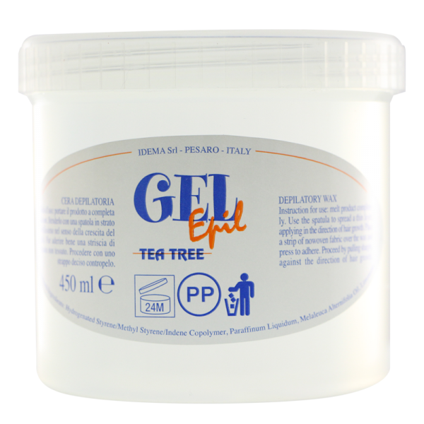 Depilatory Wax – Gel Epil Tea Tree 450 mL (Plastic jar)