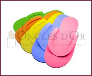 Disposable Flip Flops - Various Color - 12 pairs