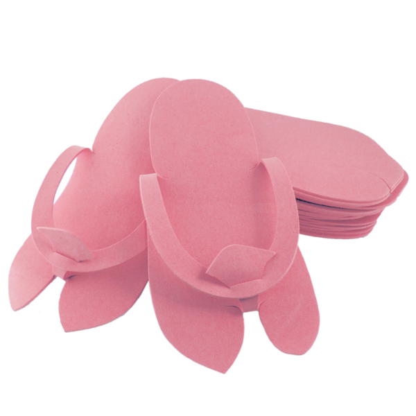 Disposable Foam Slippers – Pink Color (12 pairs)