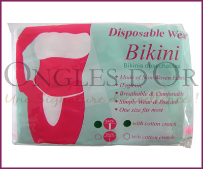 Disposable Wear – Bikini Style – White (12 pcs)