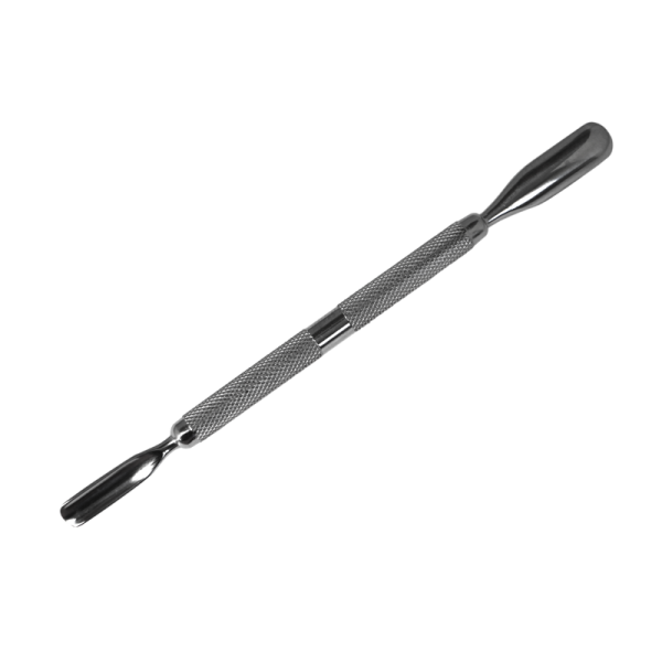 Double Ended Cuticle Pusher with Round Textured Handle