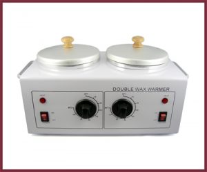 Double White Metal Wax Heater (M-2042B) 110 Volts
