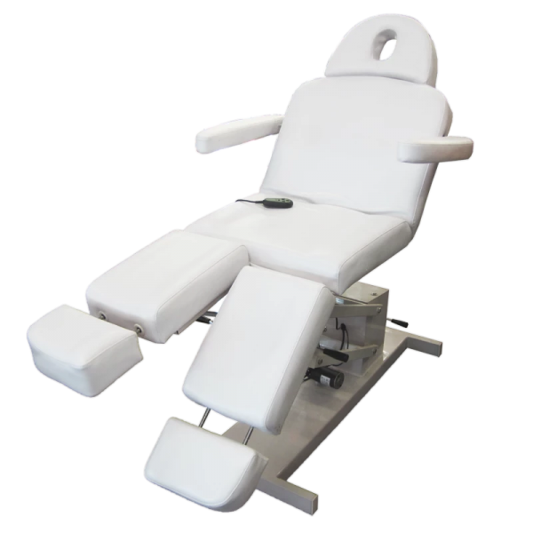 Electrical White Adjustable Aesthetic Chair – 2 motors (2205)