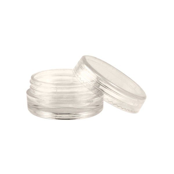 Empty Clear Plastic Jar with Lid – 2g