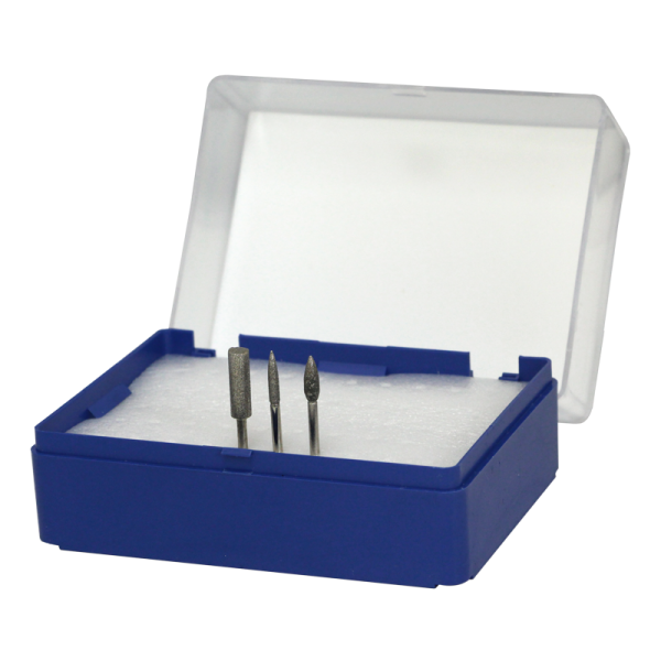 Empty Nail Drill Bit Storage Box –  Blue (can hold 50 bits)