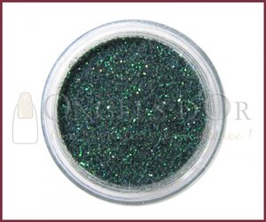 Fine Glitter Dust Powder - Dark Green Hologram