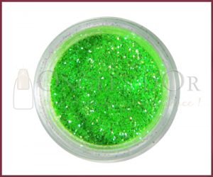 Fine Glitter Dust Powder - Neon Green Hologram