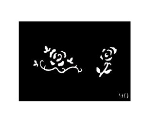 Flower Body Stencil #90 (3" x 4")