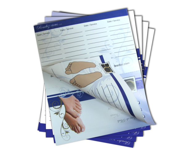 Foot Customer's Data Sheets, 4 X 25 Data Sheets Booklet